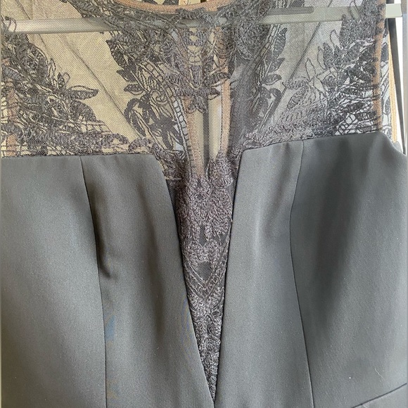 BCBG - little black dress with sheer lace top - Picture 2 of 8